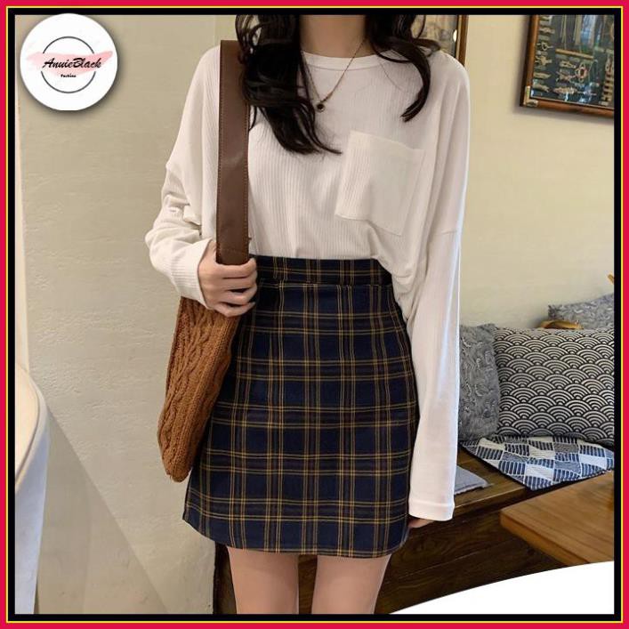 [Mã  ANUI20 hoàn 20k xu đơn 0đ] Chân Váy Chữ A Kẻ Caro 🦋 Chân Váy Nữ Dáng Ngắn Kẻ Ô 2 Màu 🦋 AB | BigBuy360 - bigbuy360.vn