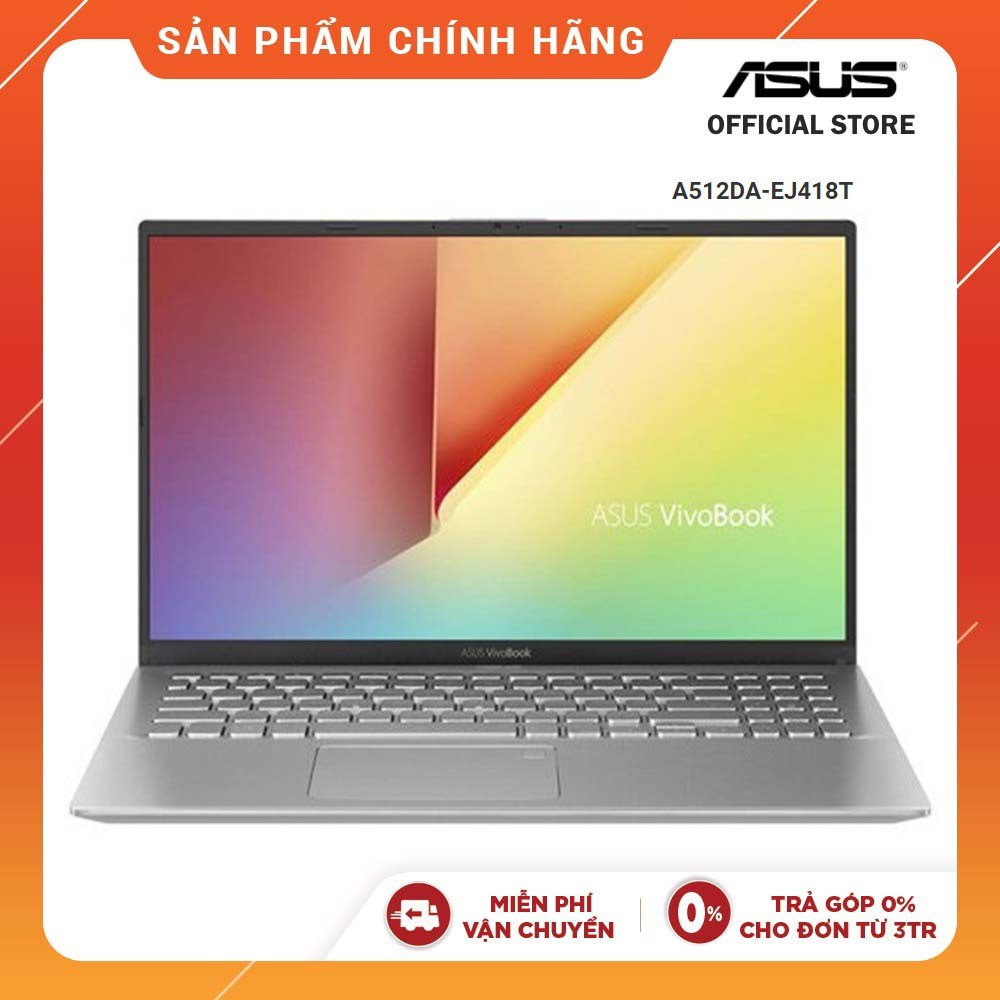 Laptop ASUS A512DA-EJ418T AMD R7-3700U, 15'6 inch FHD, Win10 - Hàng Chính Hãng