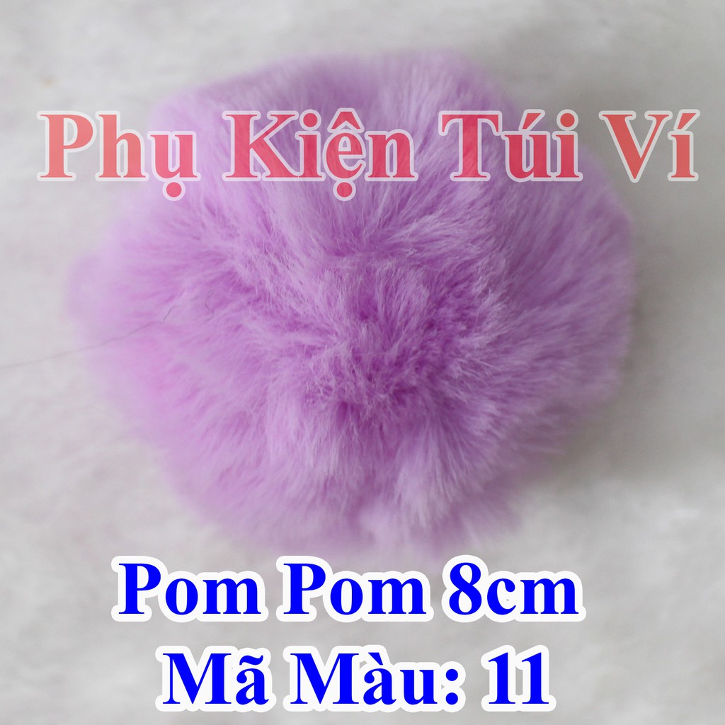 Pom pom trơn 8cm (15k/cái)