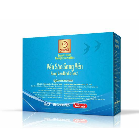 Yến sào Song Yến 13 % yến tổ nguyên chất ( vị vani, legend, collagen, hoa cúc)