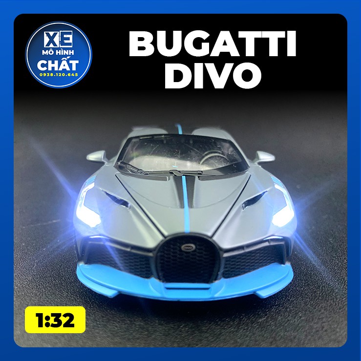 Xe Mô Hình Tĩnh Bằng Kim Loại Bugatti Divo tỷ lệ 1:32