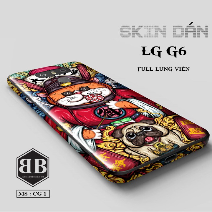 Bộ Skin Dán LG G6 dán full lưng viền dùng thay hoàn toàn ốp lưng điện thoại