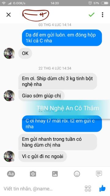 0.5 KG TINH BỘT NGHỆ NGHỆ AN CÔ THẮM