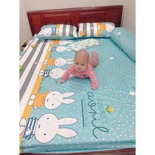 Ga chống thấm cotton cao cấp chính hãng PT, ga trải giường chống thấm không nóng, bí lưng không sột soạt (được chọn mẫu)