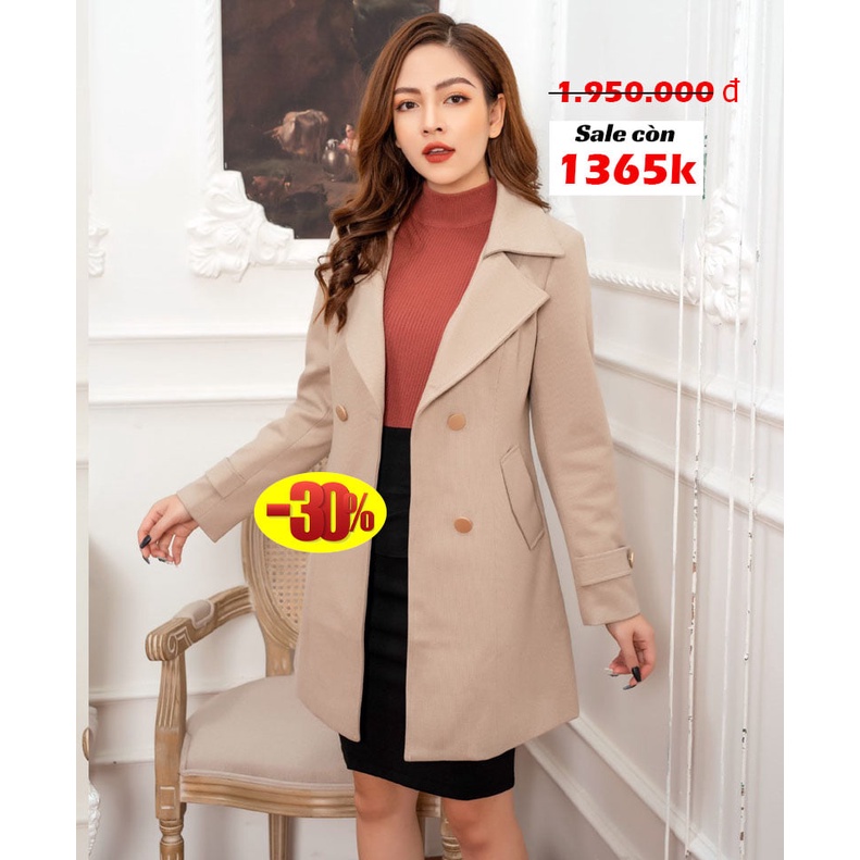 Khoác dạ siêu dày dặn