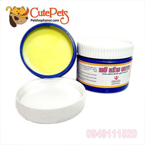 Trị nấm ghẻ cho chó mèo mỡ kẽm Oxyd - Phụ kiện thú cưng Hà Nội