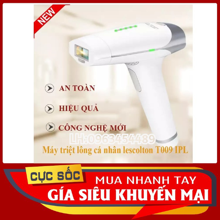 Máy triệt lông cá nhân lescolton IPL T009 + Tặng 1 lọ Gel lạnh triệt lông