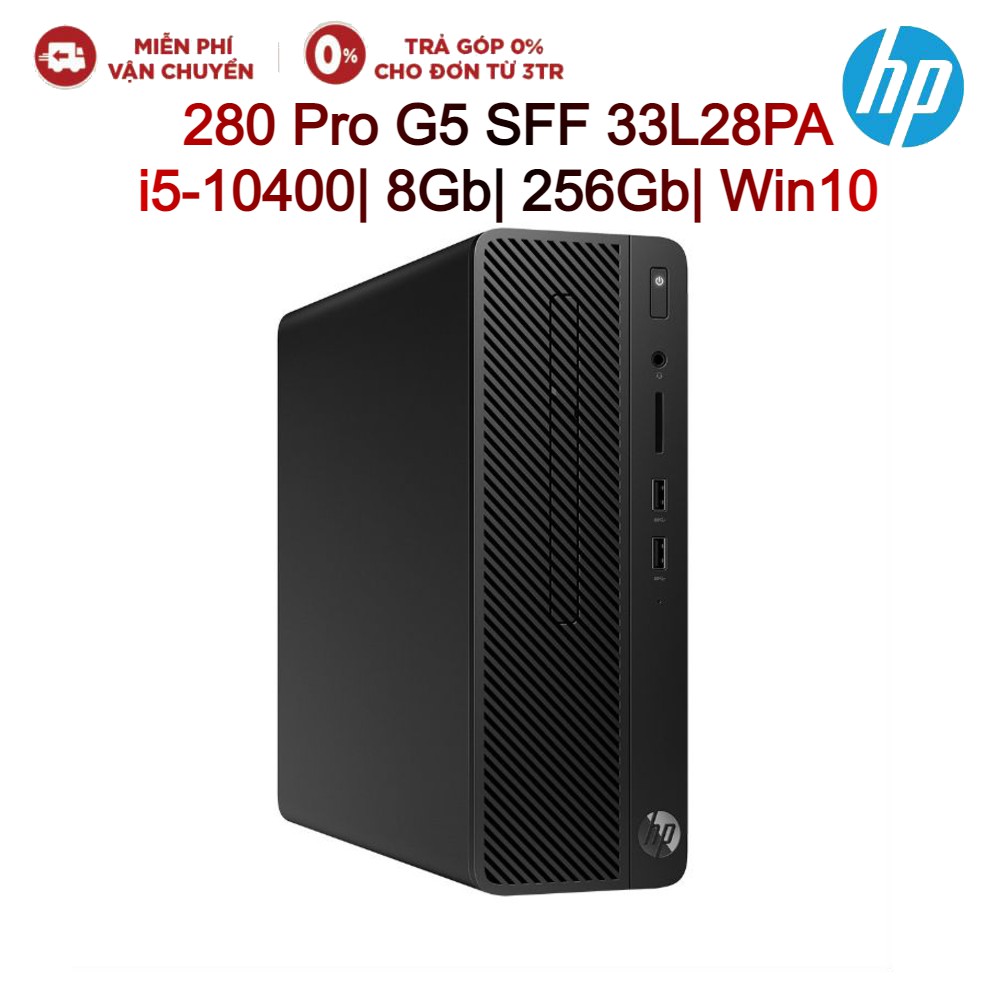 Máy tính để bàn PC HP 280 Pro G5 SFF 33L28PA i5-10400| 8Gb| 256Gb| Win10