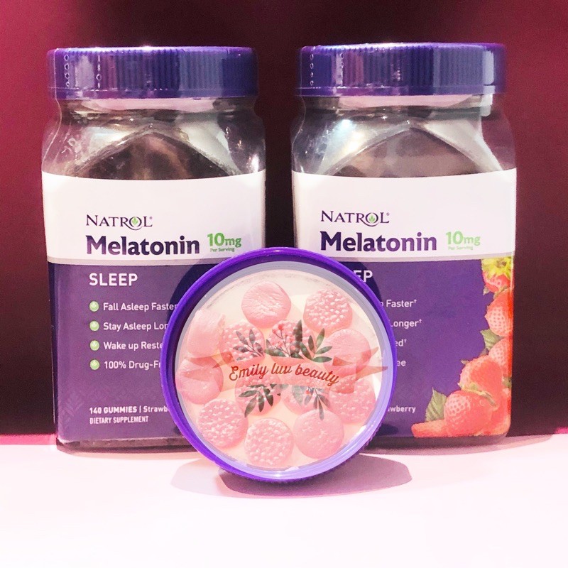 [ Phú Nhuận] Kẹo dâu Na_Trol_Melatonin hỗ trợ giấc ngủ