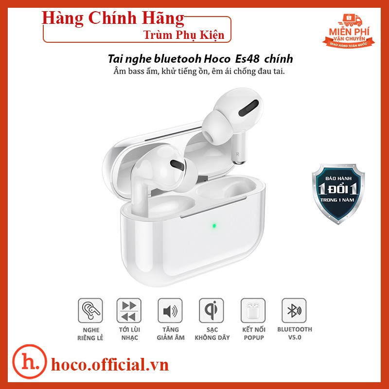 Tai nghe không dây airpods pro kết nối bluetooth 5.0 với iPhone Samsung Hoco hỗ trợ sạc không dây Bản Cao Cấp K01 | BigBuy360 - bigbuy360.vn