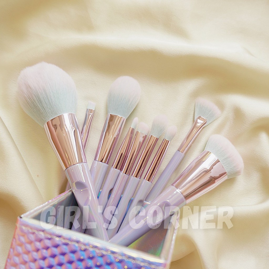Bộ cọ 9 cây Feather B Pastel kèm ống đựng