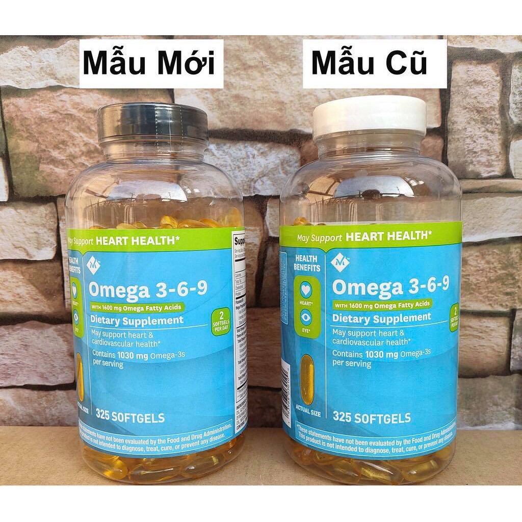 Omega 369, viên uống Omega 3-6-9 Heart Health 325 viên của Mỹ