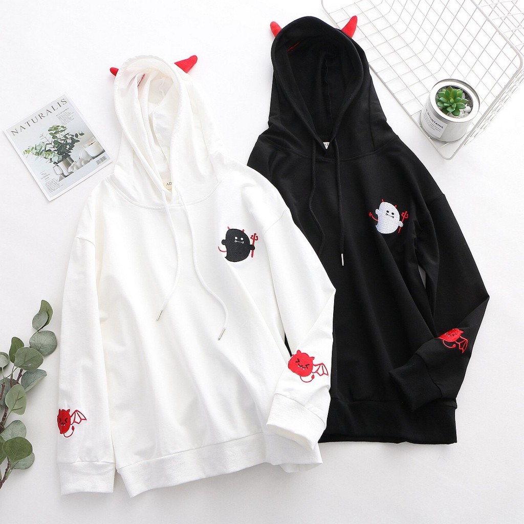 Áo khoác, áo hoodie unisex nam nữ nỉ ngoại vô diện siêu dễ thương hot trend năng động thời trang học đường