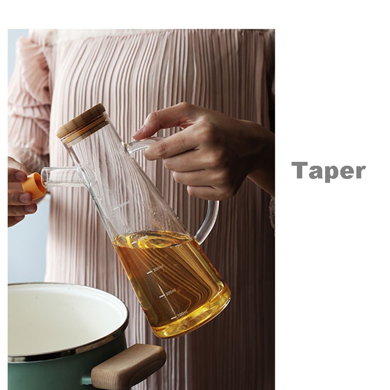 GETNOIVAS Bình Thủy Tinh Đựng Dầu Ô Liu 500Ml
