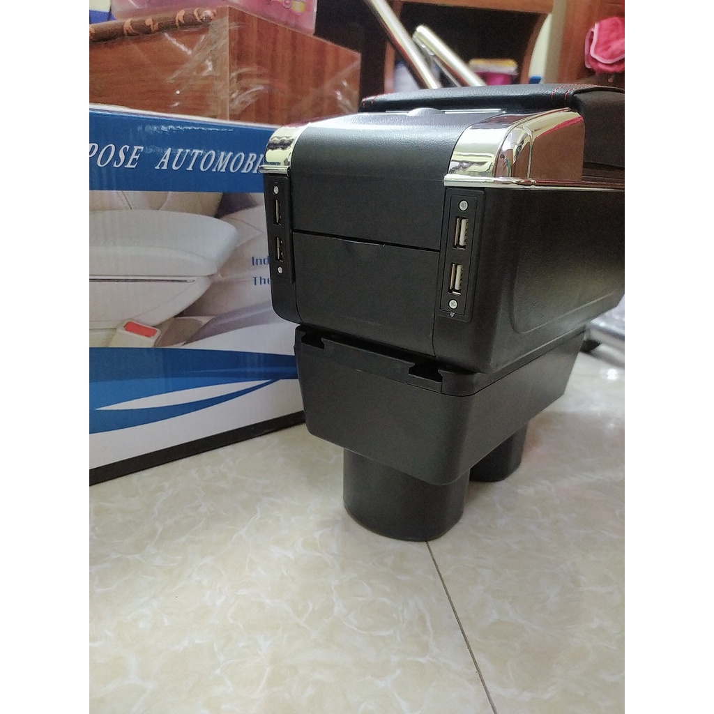 Tỳ tay vios, bệ tì tay vios 2020, 2021 bản số sàn  Tích Hợp 7 Cổng USB