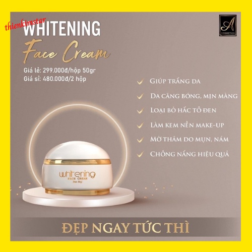 (CAM KẾT CHÍNH HÃNG) Kem Face Pháp A Cosmetics Dưỡng Trắng Da ( chính hãng )