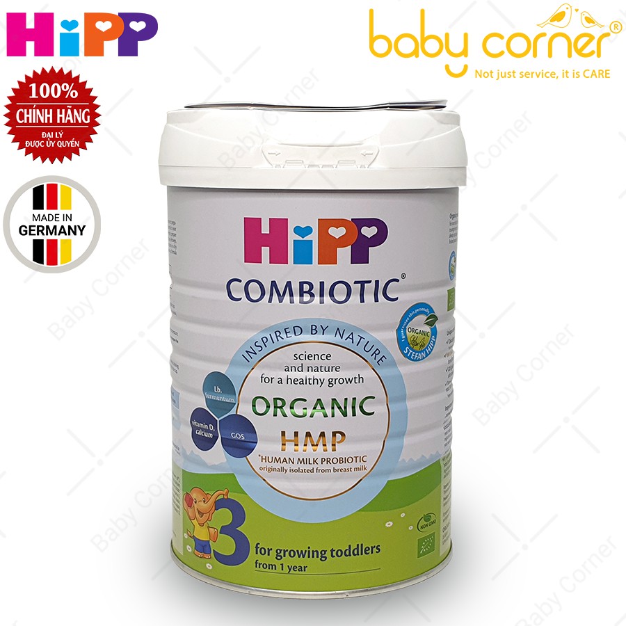 [HSD: T10/2022] Sữa Bột HiPP Organic Combiotic Số 3 Hộp 350g/ 800g Cho Bé