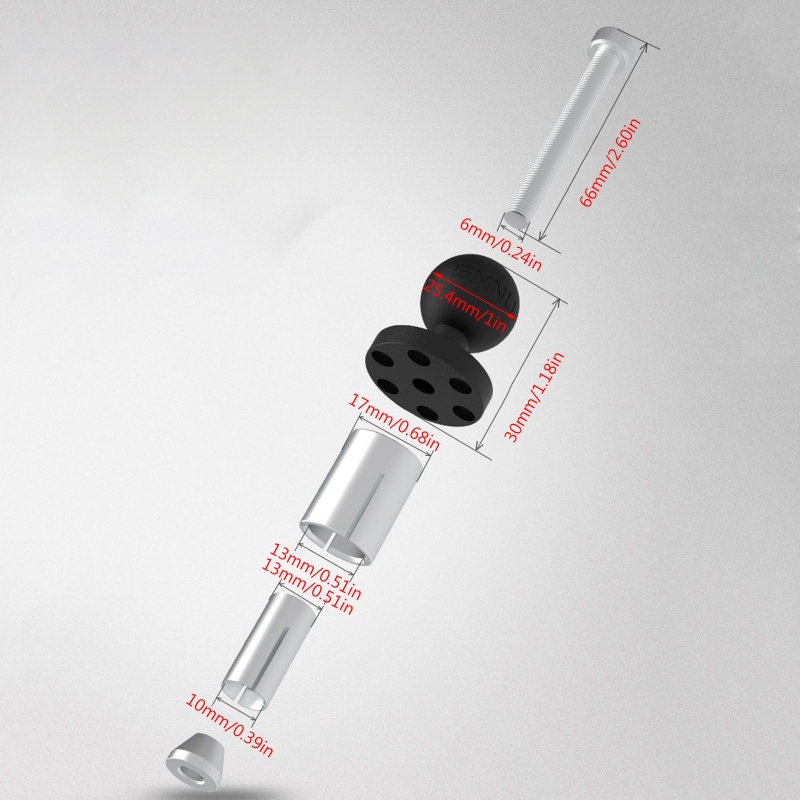 Giá Đỡ Nhôm ROX 1 inch Gắn Tay Lái Xe Máy