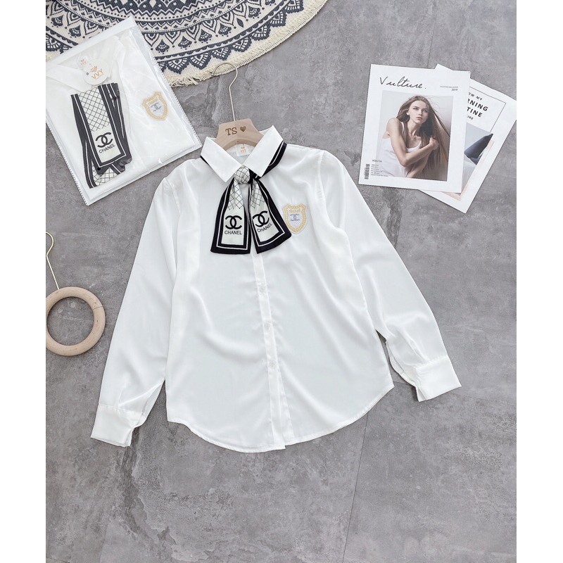 ÁO SƠ MI LỤA NƠ CN CỰC HOT LOẠI ĐẸP NỮ | BigBuy360 - bigbuy360.vn