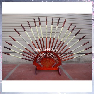 Bộ đũa thờ 10 đôi + Giá đũa (Gỗ hương) - Tâm linh - Truyền Thống - Văn hóa người Việt (CTH790)