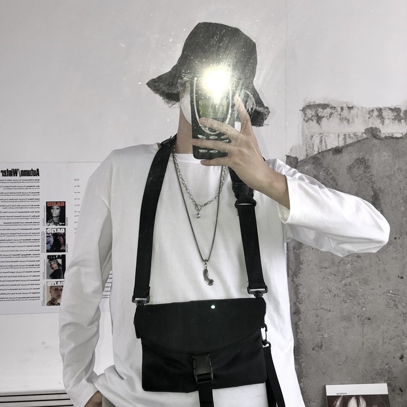 Túi đựng điện thoại đeo chéo màu trơn thời trang nam nữ 22784