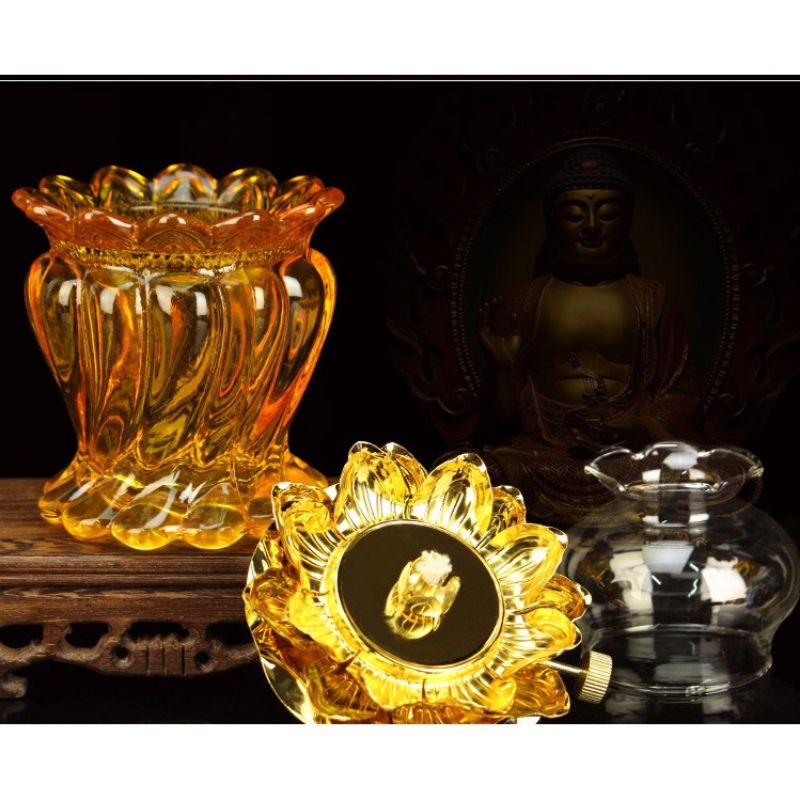 Bóng đèn dầu lưu ly - ống khói chụp đèn dầu thủy tinh