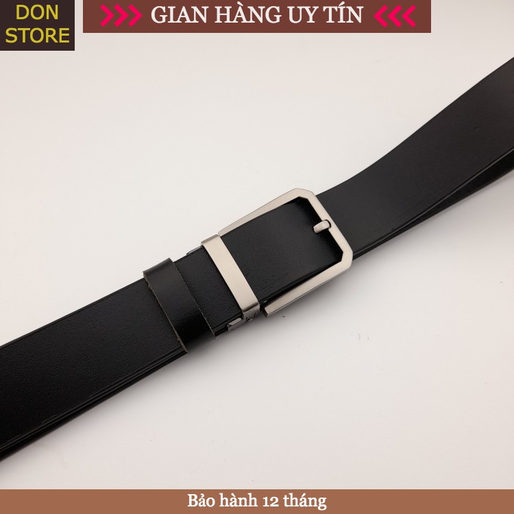 [Da Thật] Dây Nịt Nam Kiểu Kim Cài Mẫu Mới Sang Trọng, Dây Da Nguyên Miếng 1 Lớp Cao Cấp (BH 12 THÁNG)