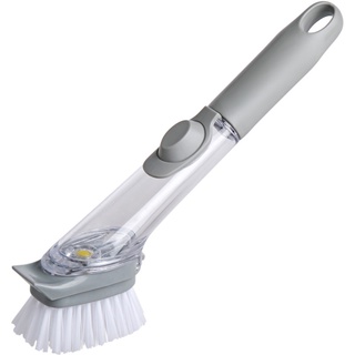 Chổi cọ rửa xịt nước đa năng có cán, bàn chải chà nồi chảo cọ rửa chén bát tay cầm dài siêu mềm