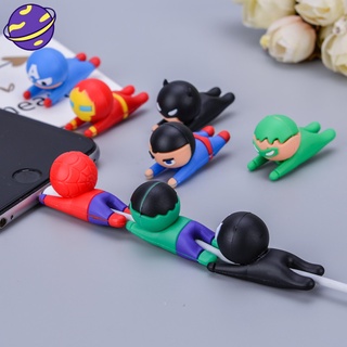 Phụ kiện bảo vệ đầu dây cáp sạc hình siêu anh hùng Marvel