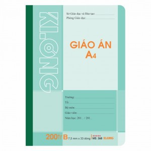 Sổ giáo án A4 - 200 trang; MS: 368