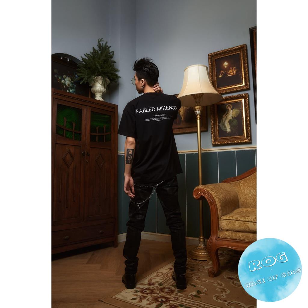 Áo thun tay lỡ MIKENCO Ngựa Streetwears SG , Áo thun unisex nam nữ from rộng oversize chất liệu cotton