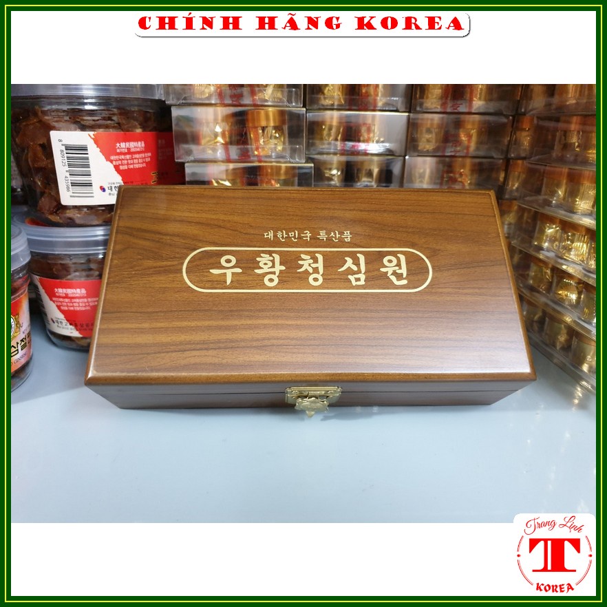 Ngưu hoàng thanh tâm chính hãng, hộp gỗ 10 viên - An cung ngưu hoàng hoàn hỗ trợ phục hồi sau tai biến - tranglinh