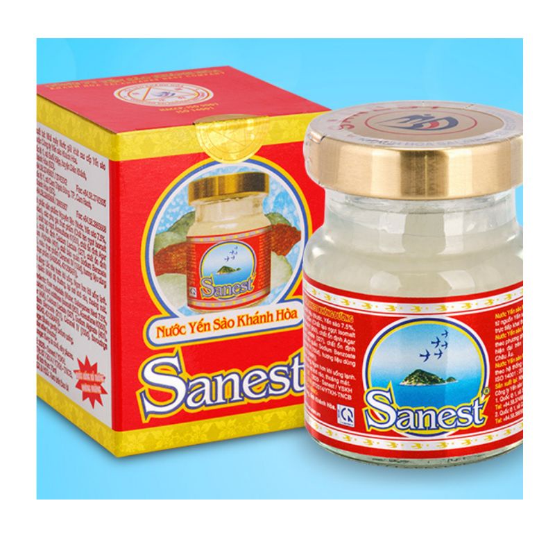 Lô 6 nước yến sào Sanest Khánh Hòa 70ml