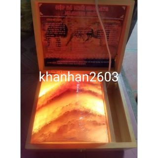 HỘP ĐÈN ĐÁ MUỐI  HYMALAYA MASSAGE CHÂN MẶT CONG ( BẢO HÀNH)