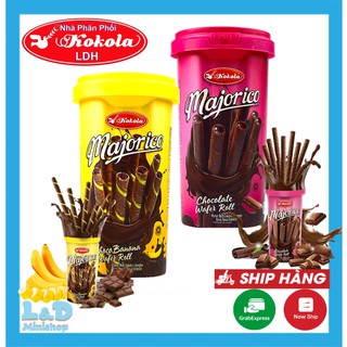 Bánh Quế Majorico Wafer Roll Kokola Hũ 250gr