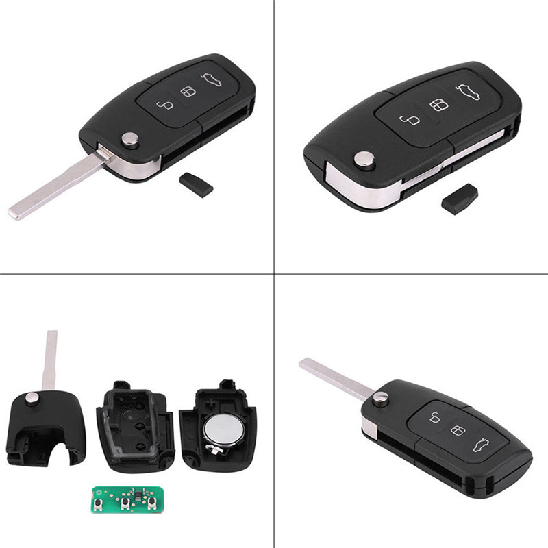 Chìa KhóA ĐiềU KhiểN Từ Xa 3 NúT BấM 433MHz VớI Chip 4D63 Ford Focus Max Galaxy