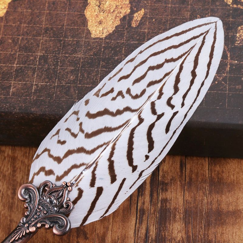 Set Bút Máy Và 3 Ngòi Bút Lông Vũ Cổ Điển