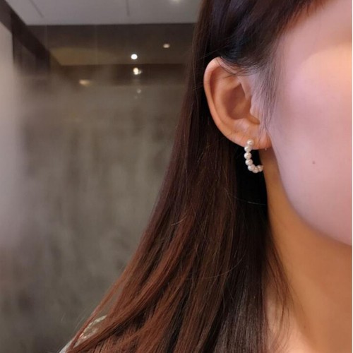 Bông Tai Bán Nguyệt Titan Ko Đen TT 3409