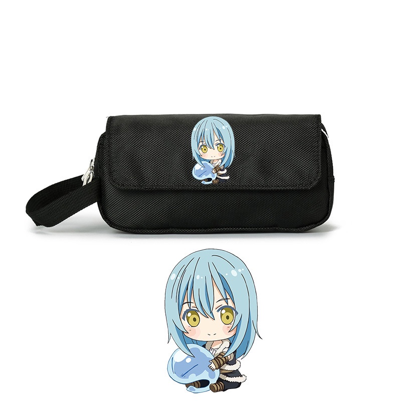 Hộp bút vải canvas khóa trắng Tensei-shitara Slime datta Ken Lúc đó, tôi đã chuyển sinh thành Slime ver ngồi anime chibi