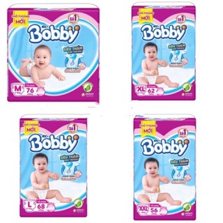 (Quà) Bỉm bobby dán XS42, XS72, S56, M48, L42