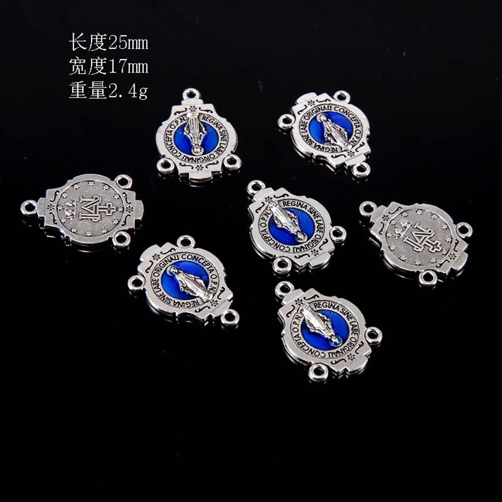 Set 20 Phụ Kiện Trang Sức Ba Lỗ Ghép Nối Vòng Cổ Tôn Giáo DIY