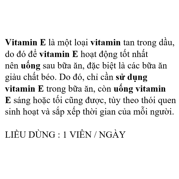 [HÀNG MỸ - DATE 5/2024] People's Choice 100 IU Vitamin E Softgels 30 VIÊN
