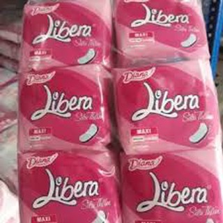 Combo 6 gói bvs Diana Libera dày không cánh gói 8 miếng