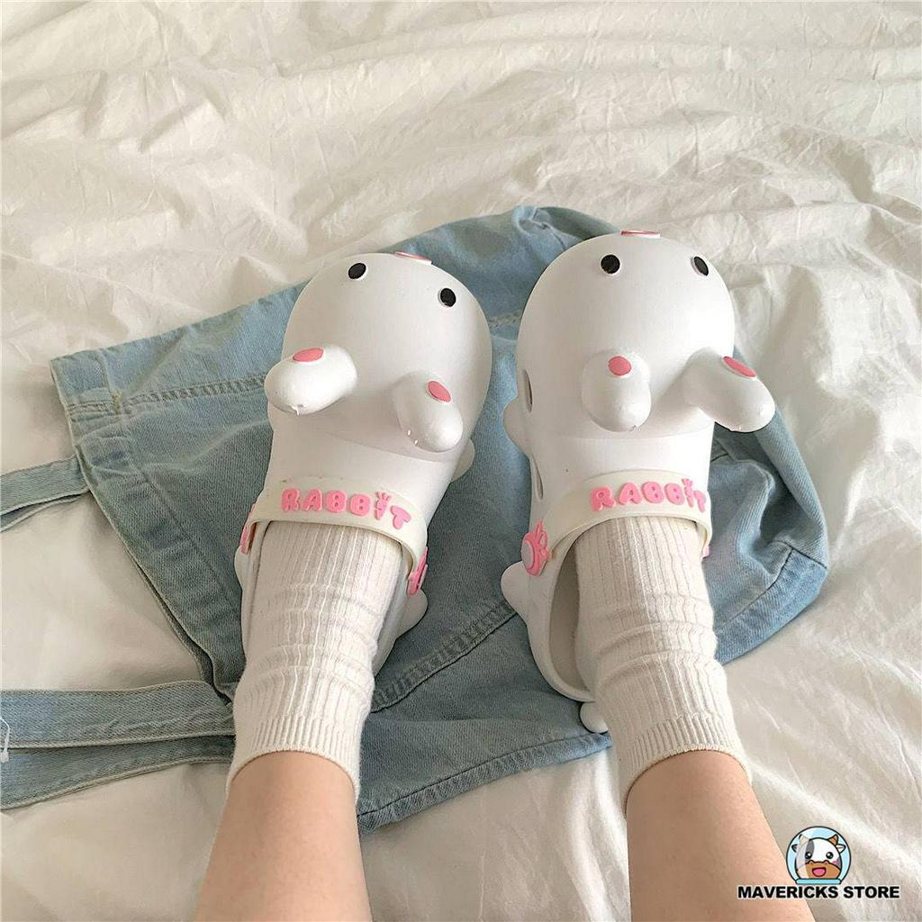Đôi dép thiết kế hình thỏ dễ thương cho nữ