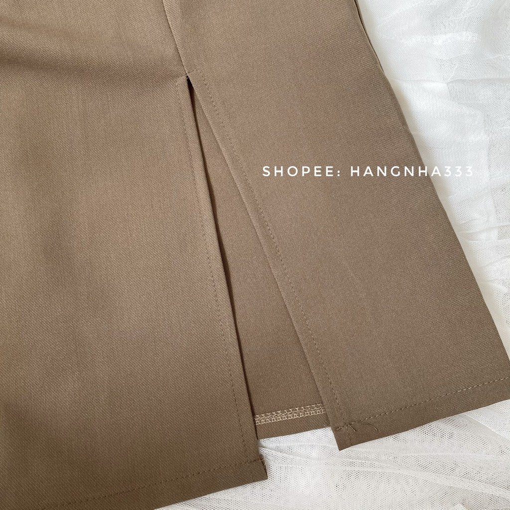 [ Mã FADIRECT20 giảm 20K đơn 150K] SẴN || Chân váy midi xẻ tà form dài ULZZANG Loại 1 | BigBuy360 - bigbuy360.vn