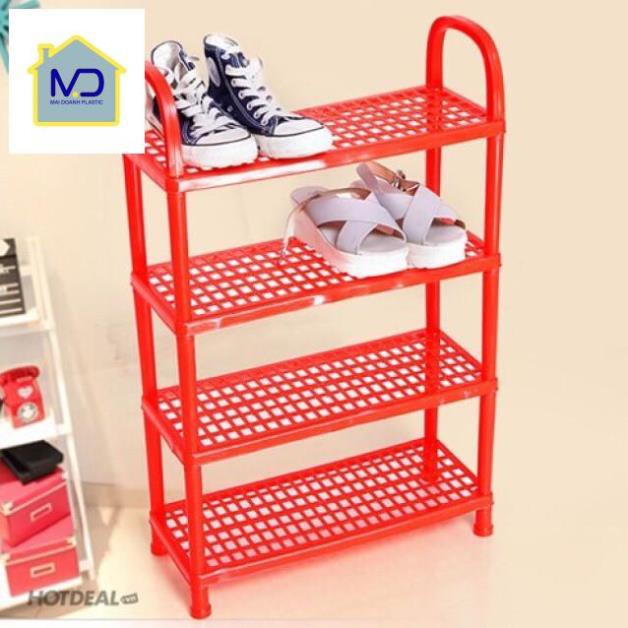 (hot) Kệ Để Giày Dép 4 Tầng Nhựa Việt Nhật - Hàng Chất Lượng, Giá Siêu Rẻ
