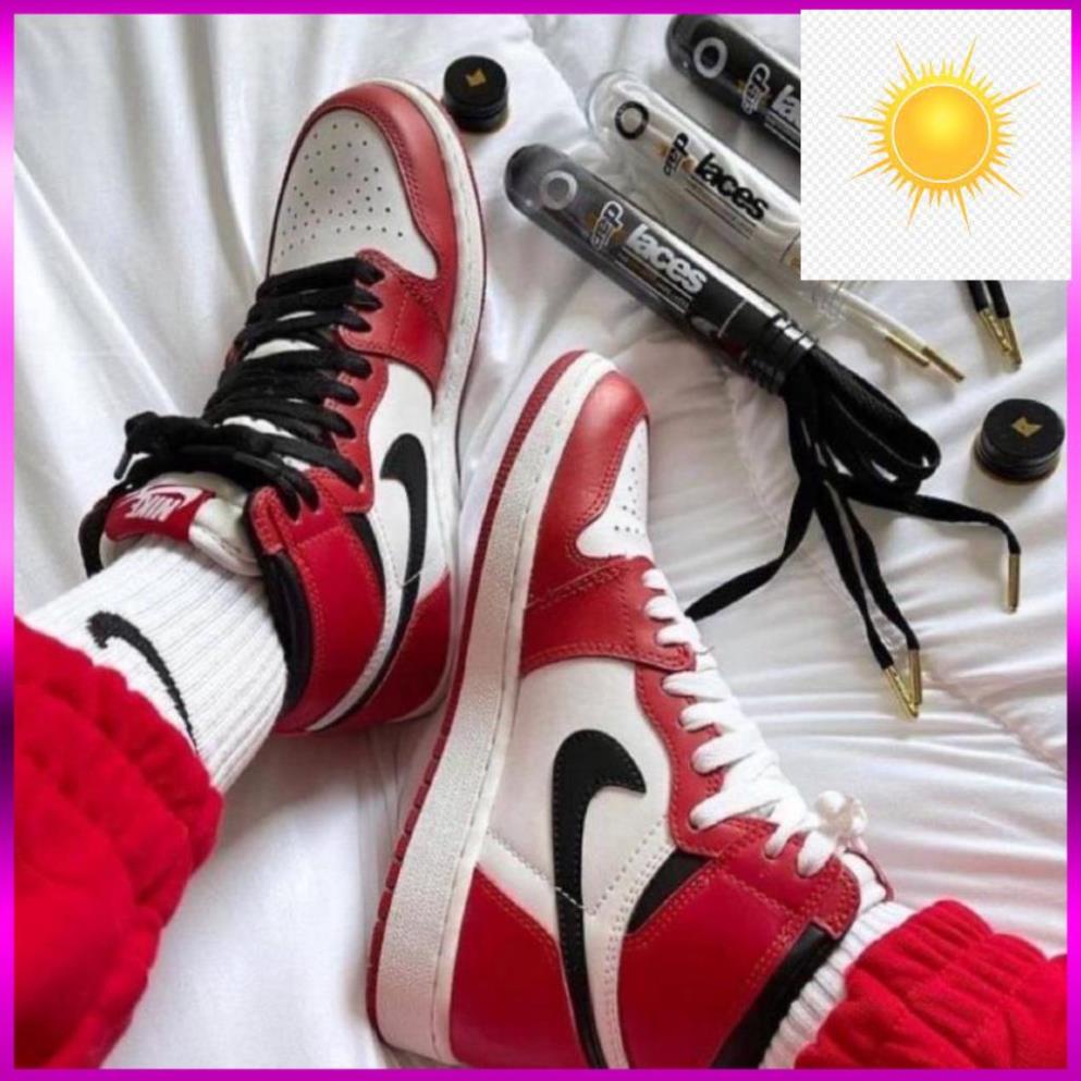 Giày thể thao jordan 1 JD đỏ trắng cao cổ giày sneaker giày nam nữ cao cấp '