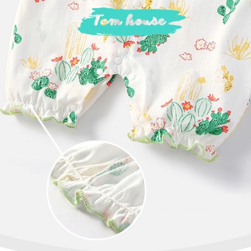 Bộ Body Đùi Tiểu Thư Họa Tiết Dễ Thương Hè Cho Bé Gái Sơ Sinh 𝟐𝟕𝐁𝐃𝐃𝐔