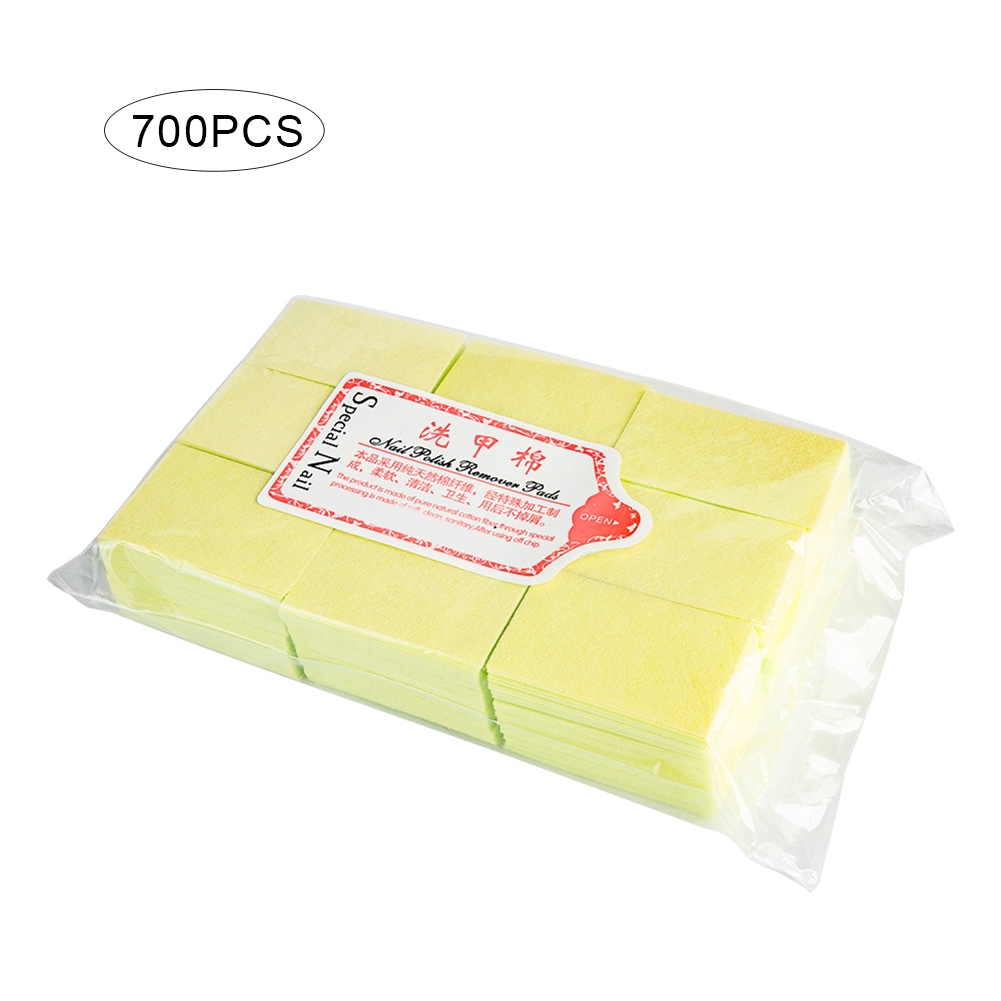 [Hàng mới về] Bông tẩy sơn móng tay chất liệu cotton cứng dày thân thiện với môi trường sử dụng một lần tiện lợi HB