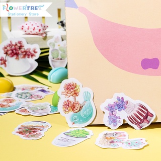 Flowertree Set 45 Miếng Dán Trang Trí Sổ Tay